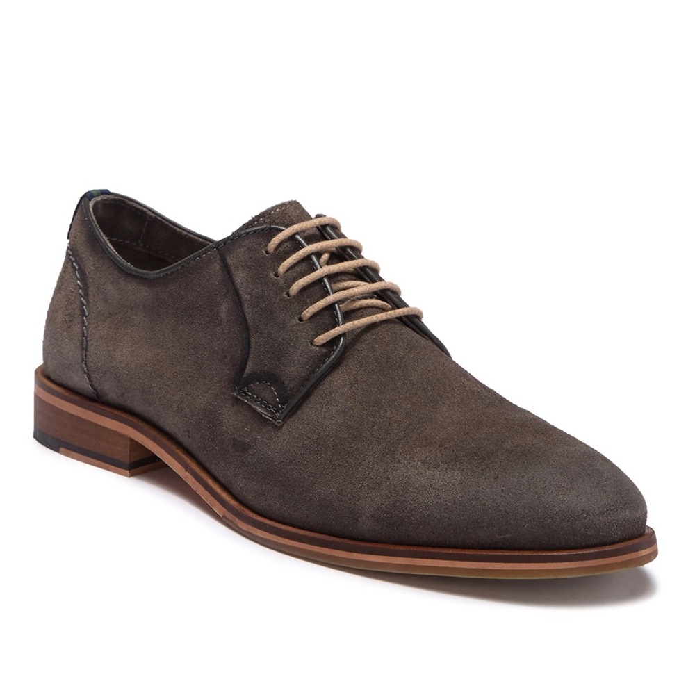 Modern Fiction Realist Plain Toe Suede Derby Shoe
